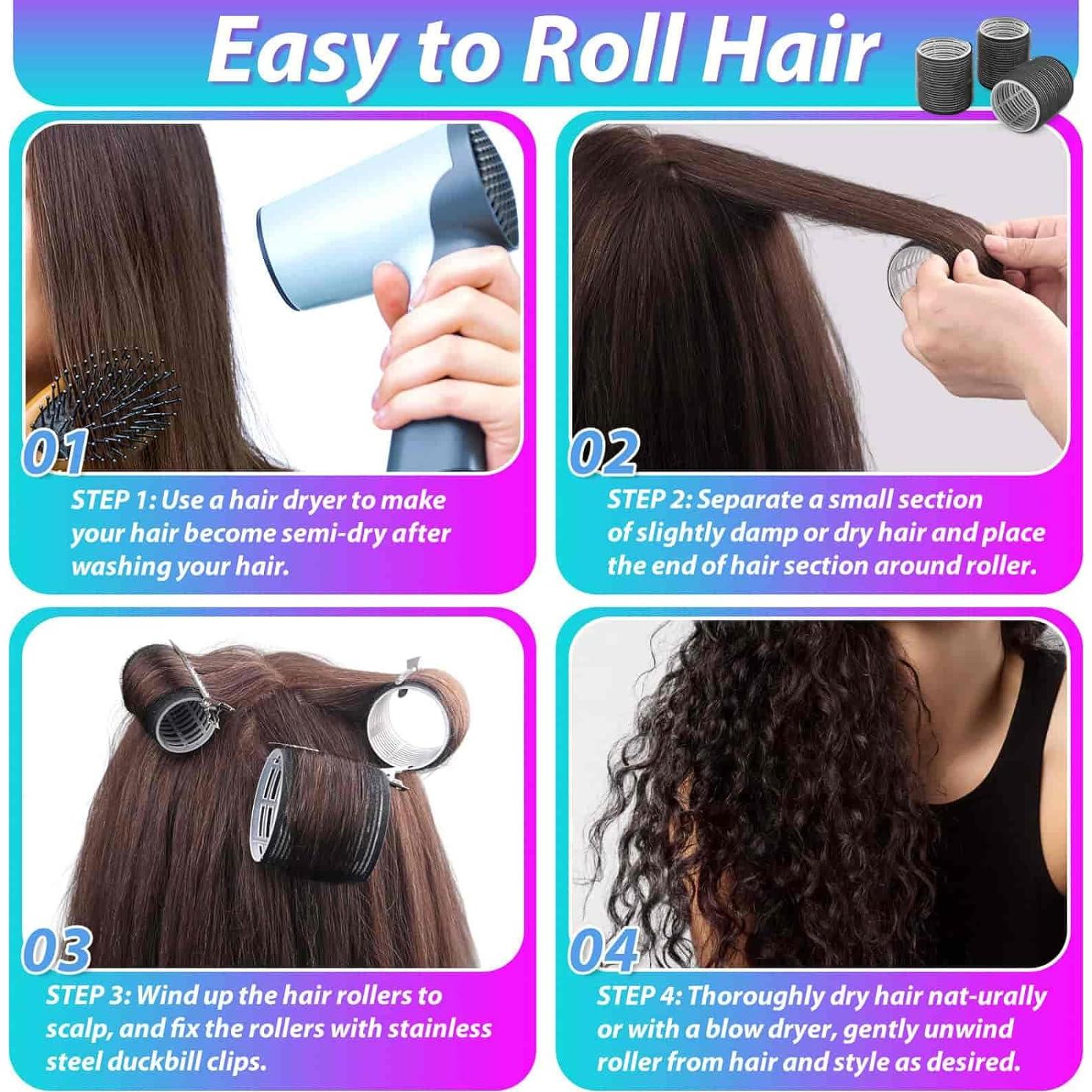 Juego de Rulos para Cabello Shynek 24 Piezas con Clips