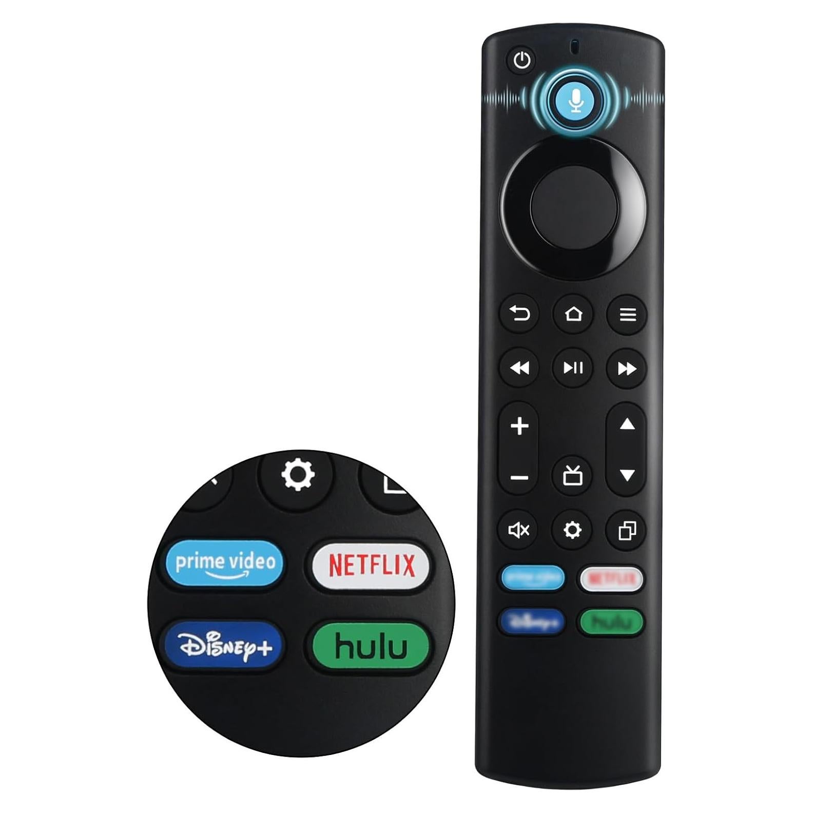 Control Remoto por Voz OROSAUR para Smart TV Insignia/Toshiba