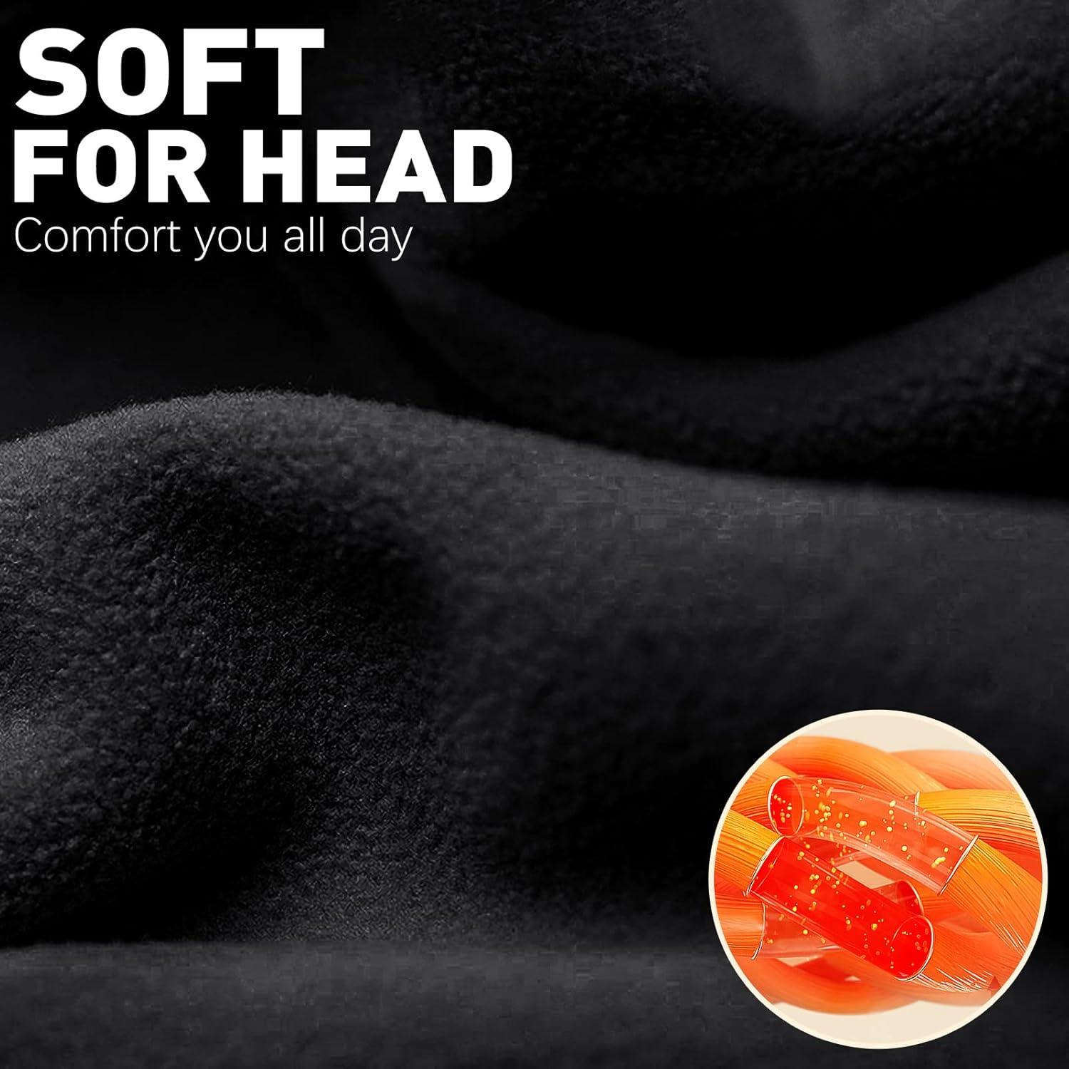 Calentador de Oídos JOEYOUNG de Forro Polar Negro para Invierno