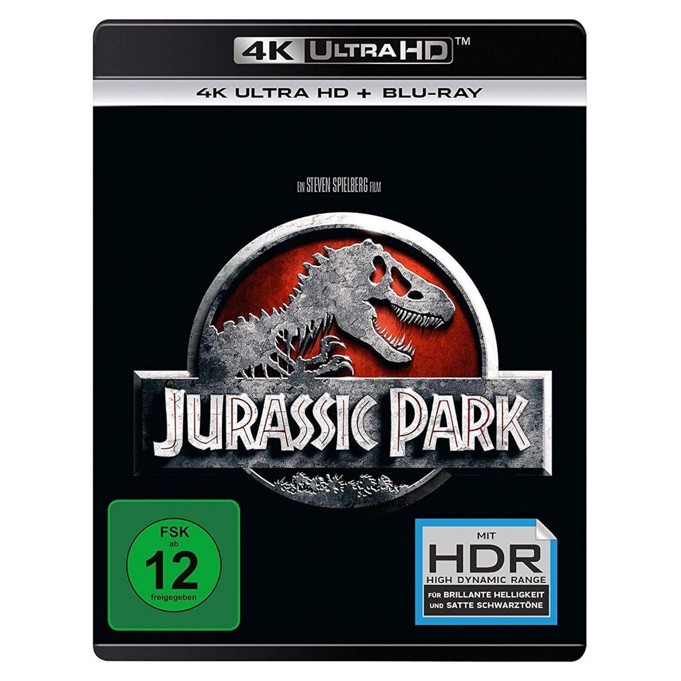 Jurassic Park 4K UHD Blu-ray - Película de Steven Spielberg