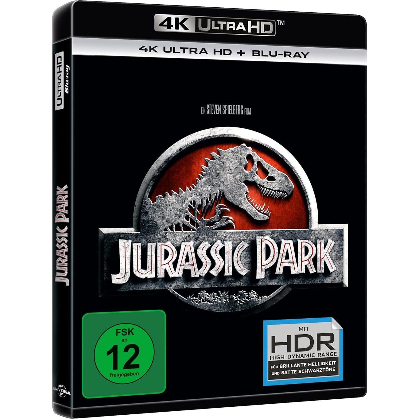 Jurassic Park 4K UHD Blu-ray - Película de Steven Spielberg