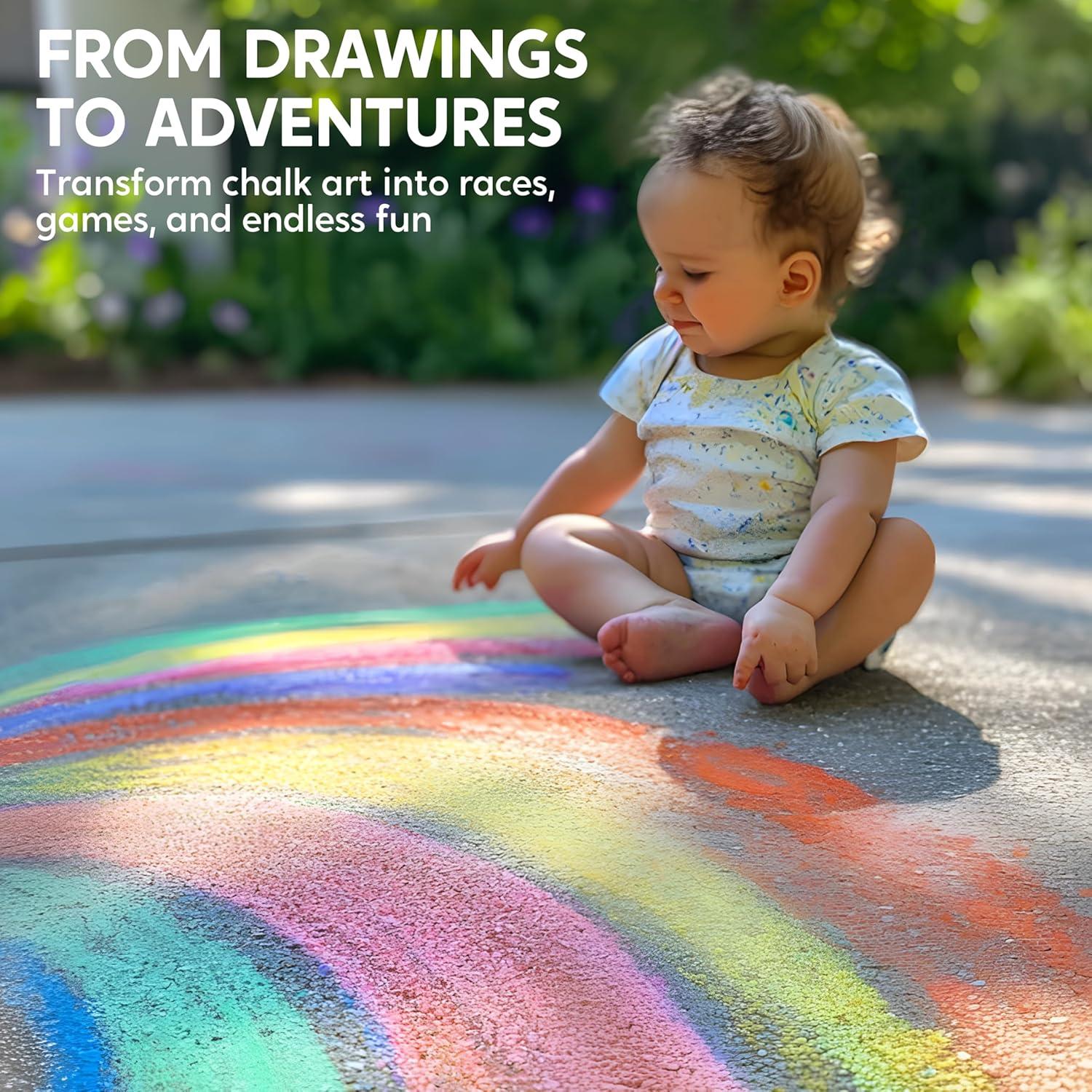 Tiza Jumbo Lavable JOYIN 6 Colores No Tóxicos para Niños