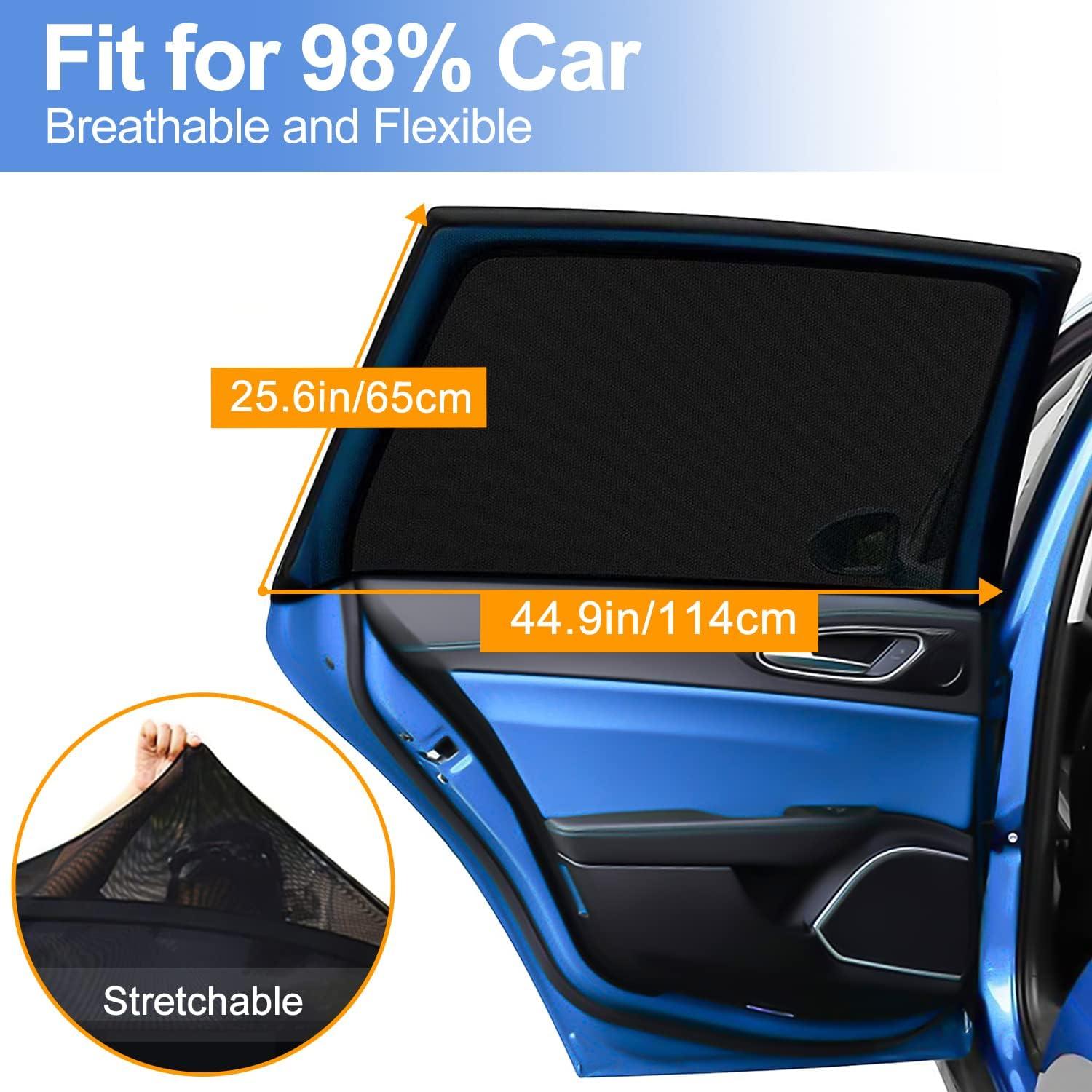 Cortinas de Ventana para Auto PEYOU 2 Piezas UV Transpirables