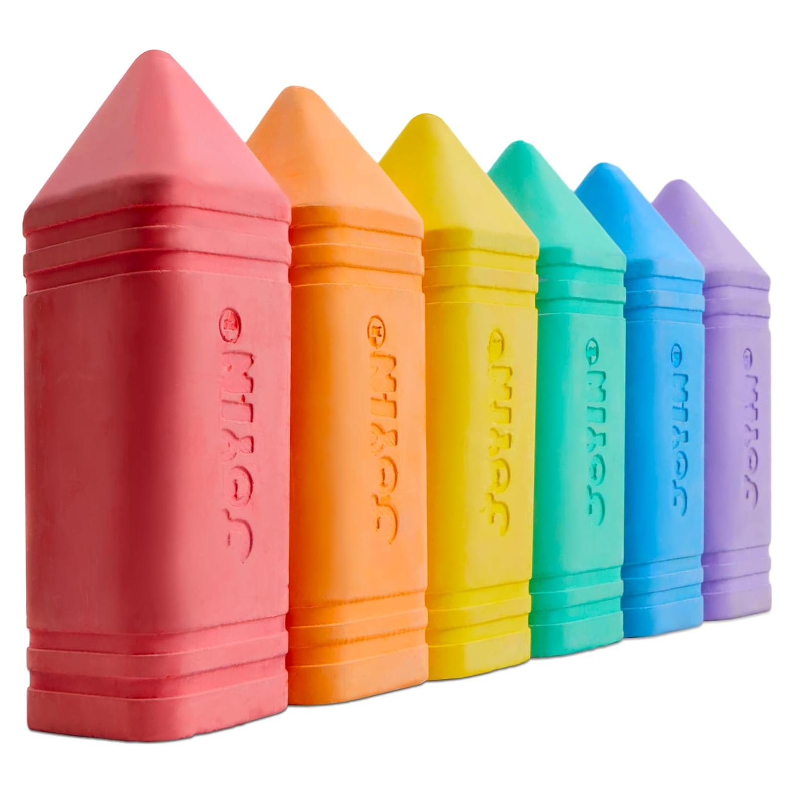 Tiza Jumbo Lavable JOYIN 6 Colores No Tóxicos para Niños