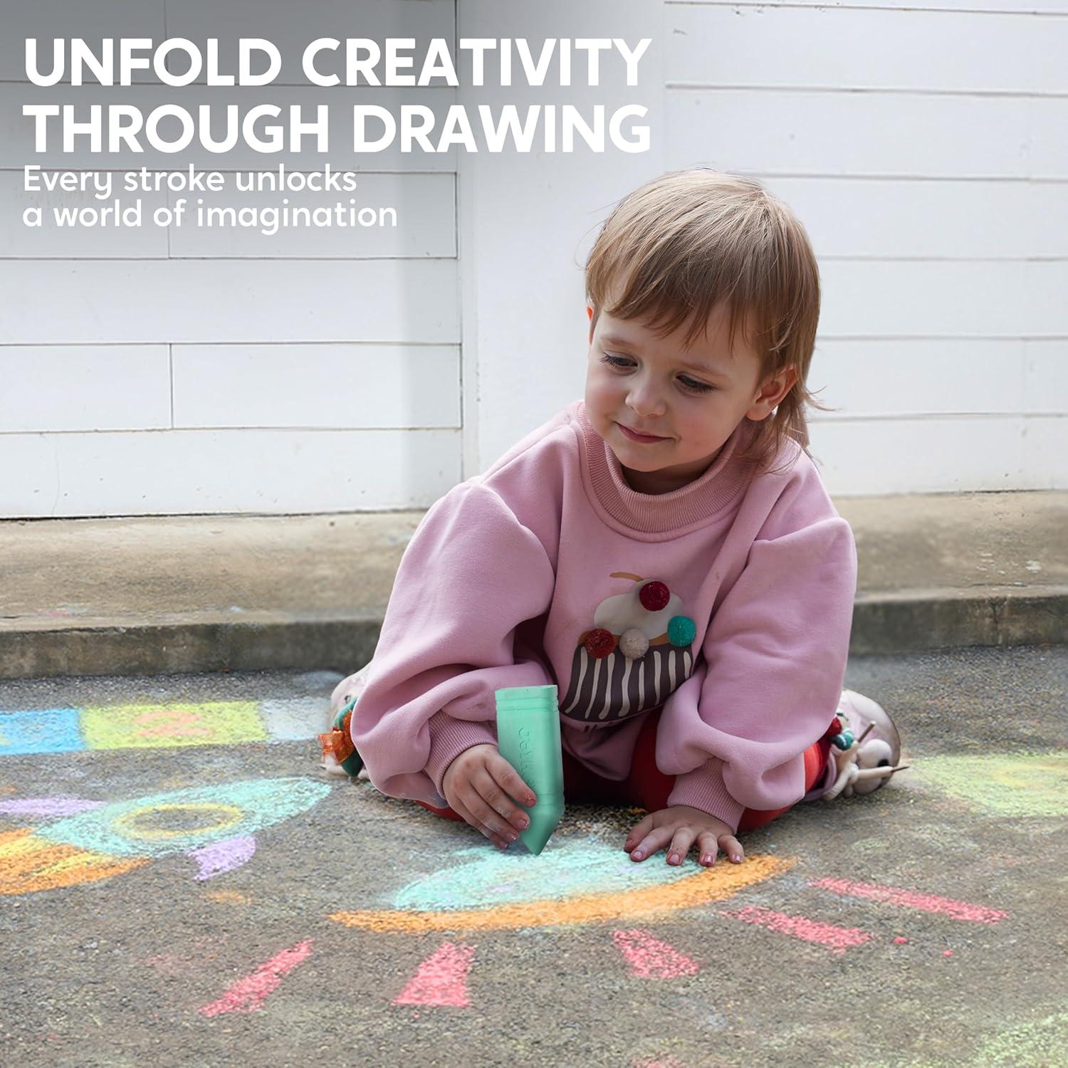 Tiza Jumbo Lavable JOYIN 6 Colores No Tóxicos para Niños