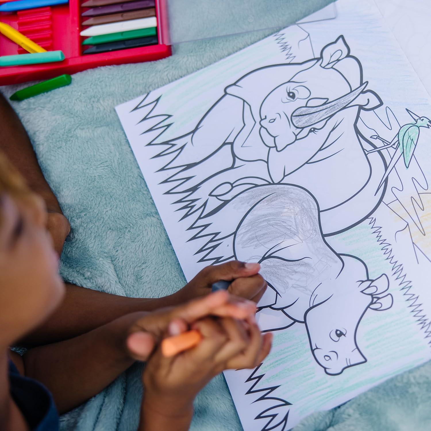 Bloc de Colorear Melissa & Doug 50 Imágenes Animales 35.56x28 cm