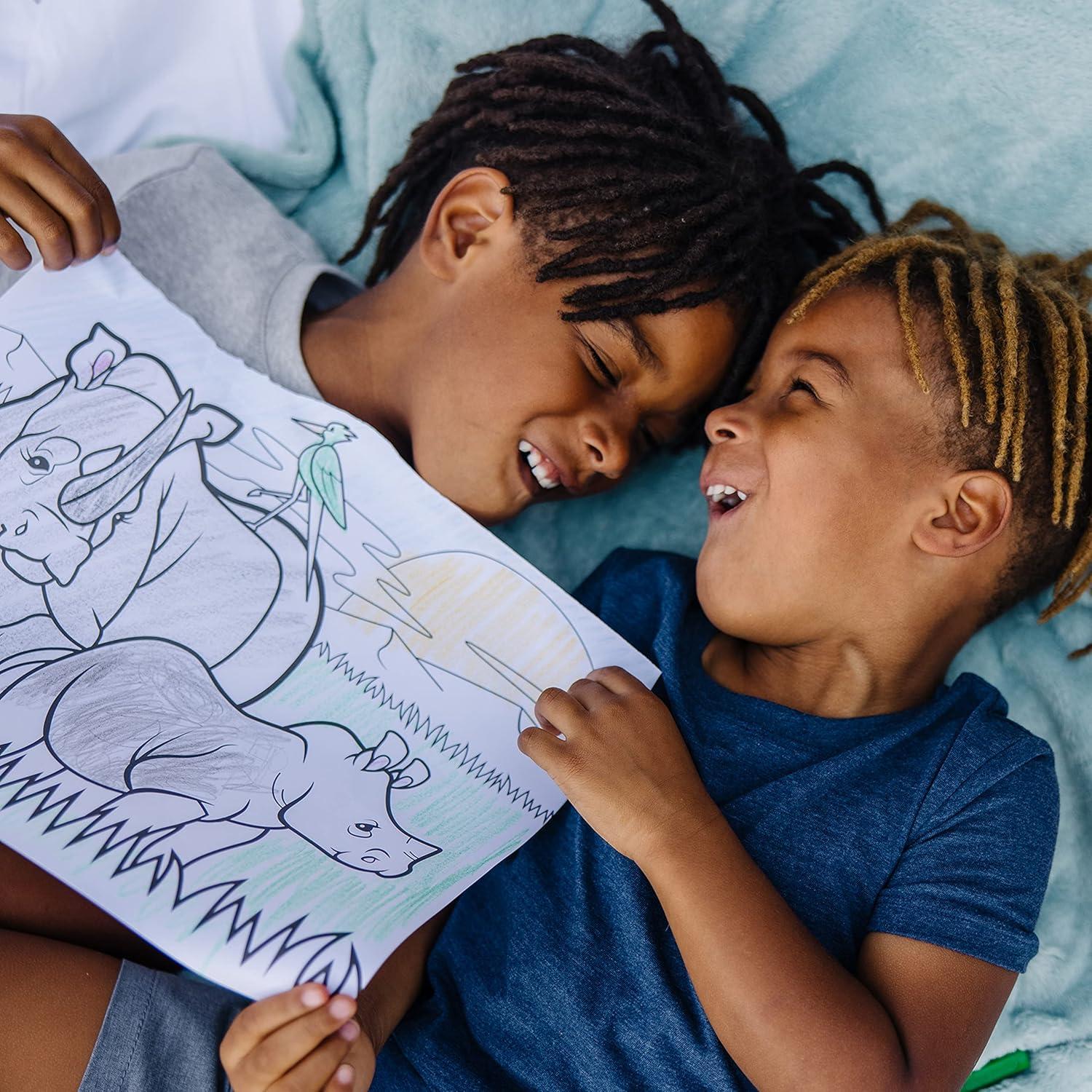 Bloc de Colorear Melissa & Doug 50 Imágenes Animales 35.56x28 cm