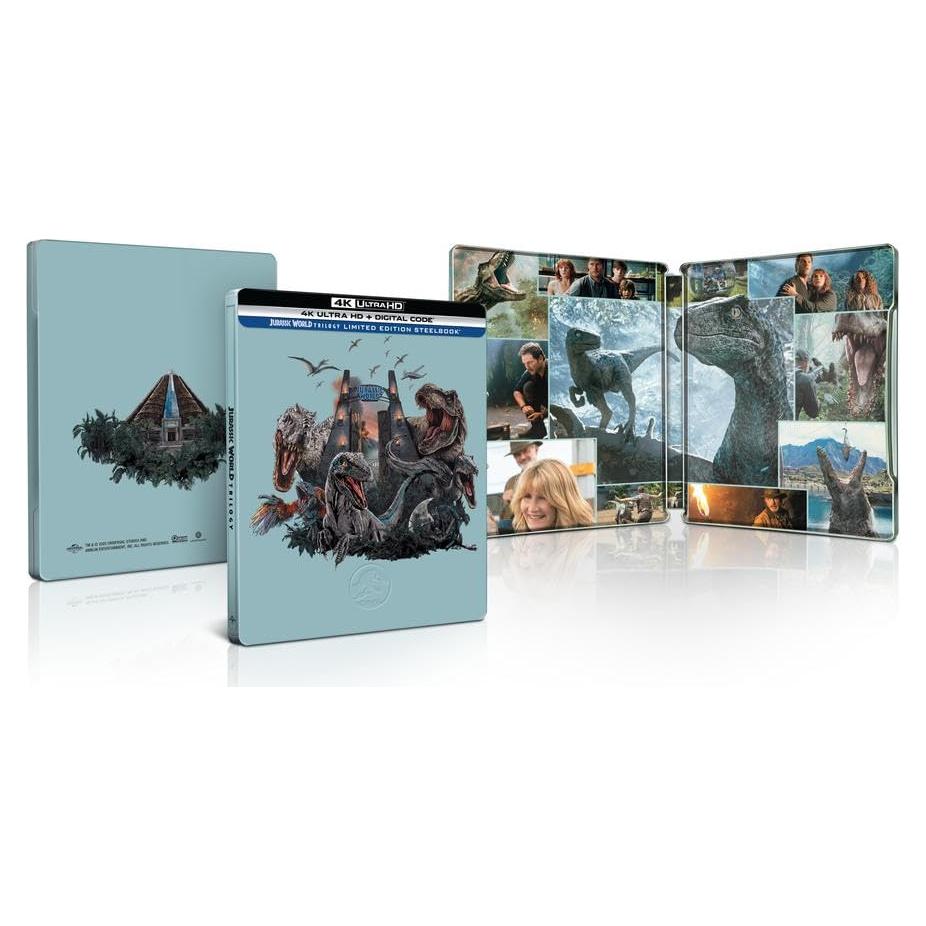 Trilogía Jurassic World 4K Ultra HD Steelbook - Edición Limitada