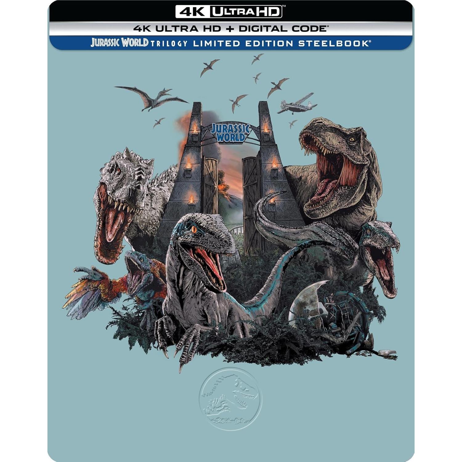 Trilogía Jurassic World 4K Ultra HD Steelbook - Edición Limitada