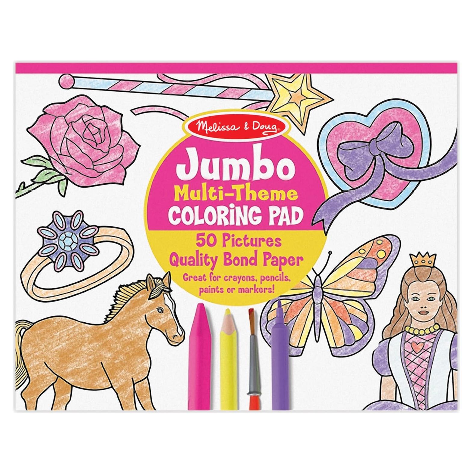 Cuaderno de Colorear Melissa & Doug 50 Páginas Princesa