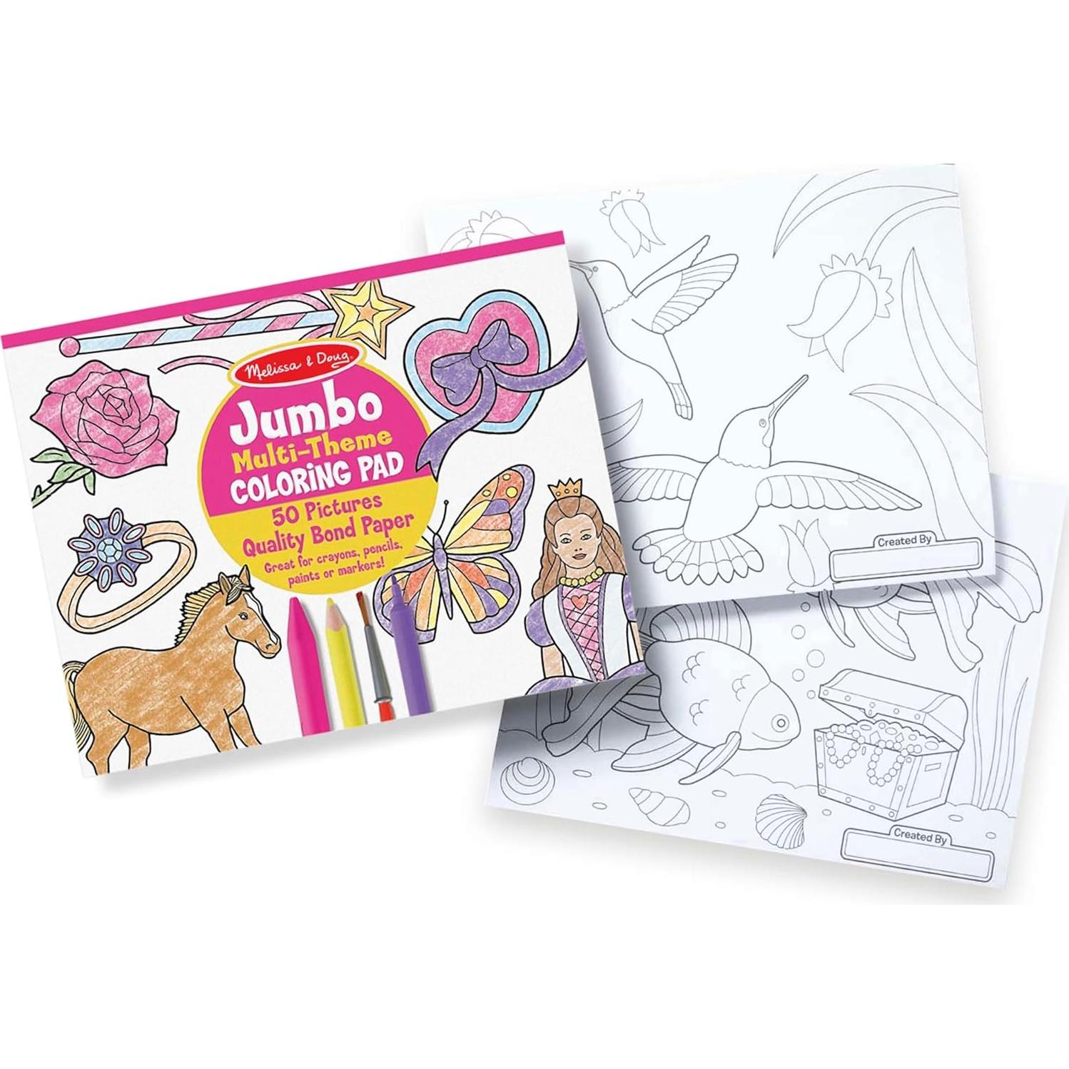 Cuaderno de Colorear Melissa & Doug 50 Páginas Princesa