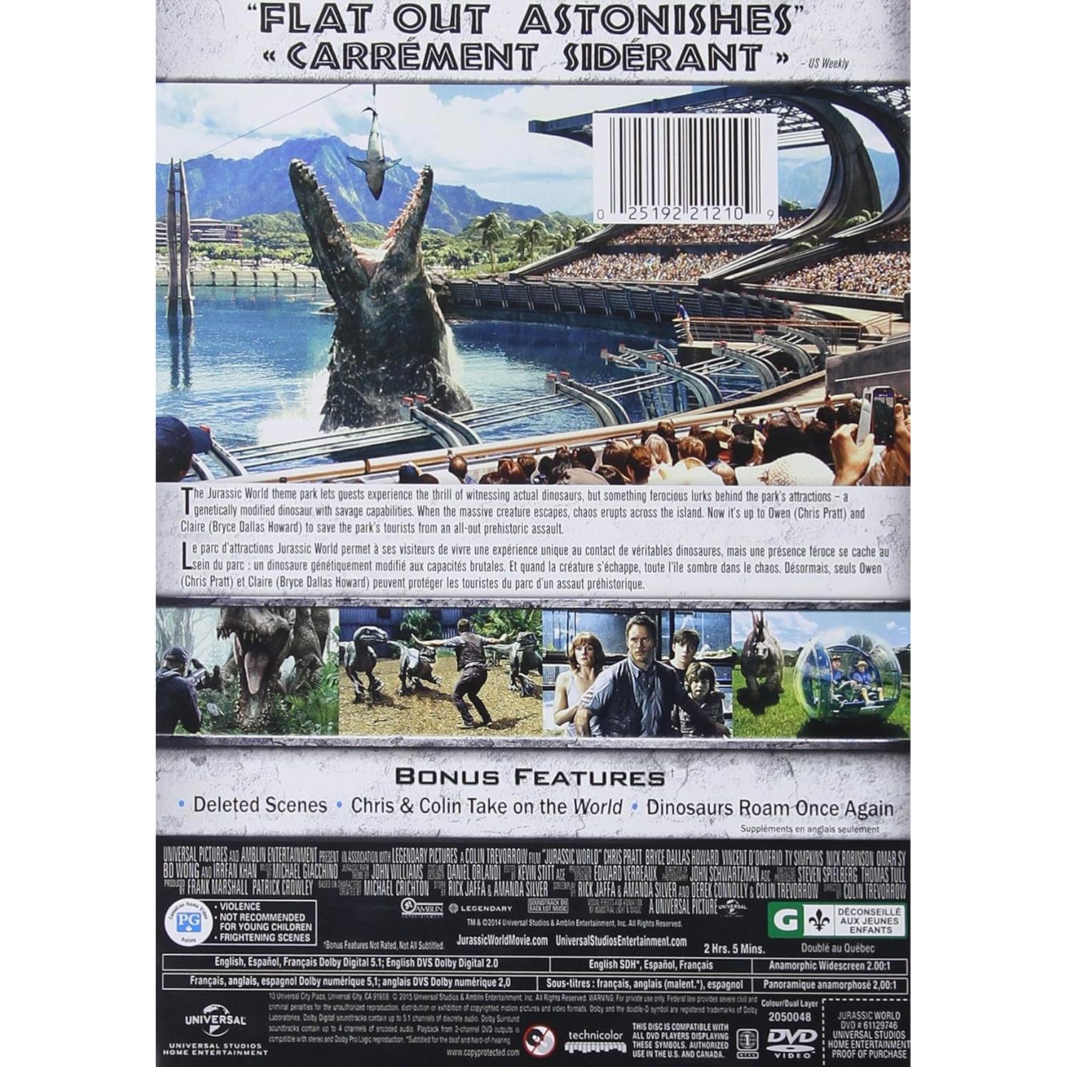 Jurassic World DVD - Película de Aventura y Ciencia Ficción