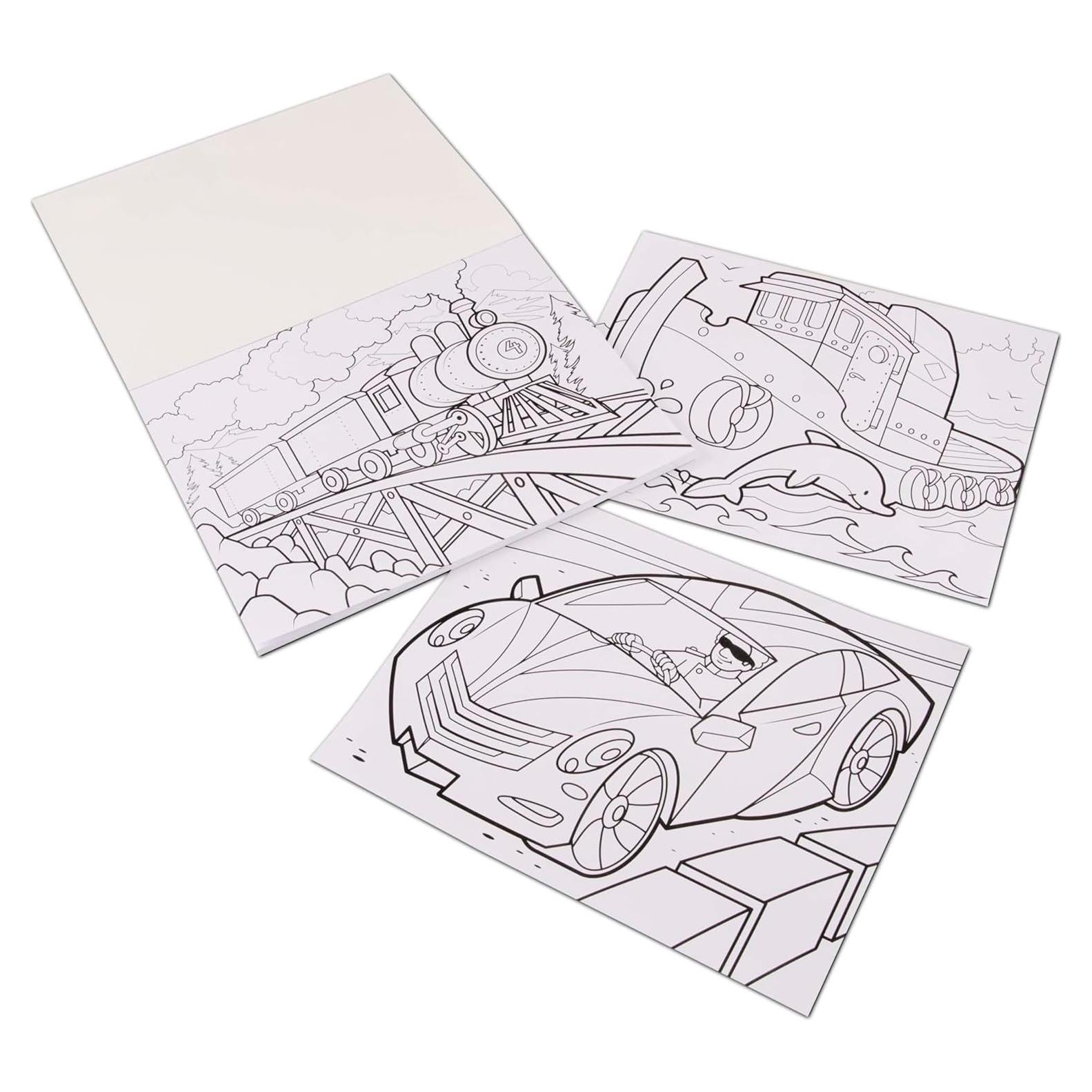 Cuaderno de Dibujo Melissa & Doug Vehículos - 50 Páginas