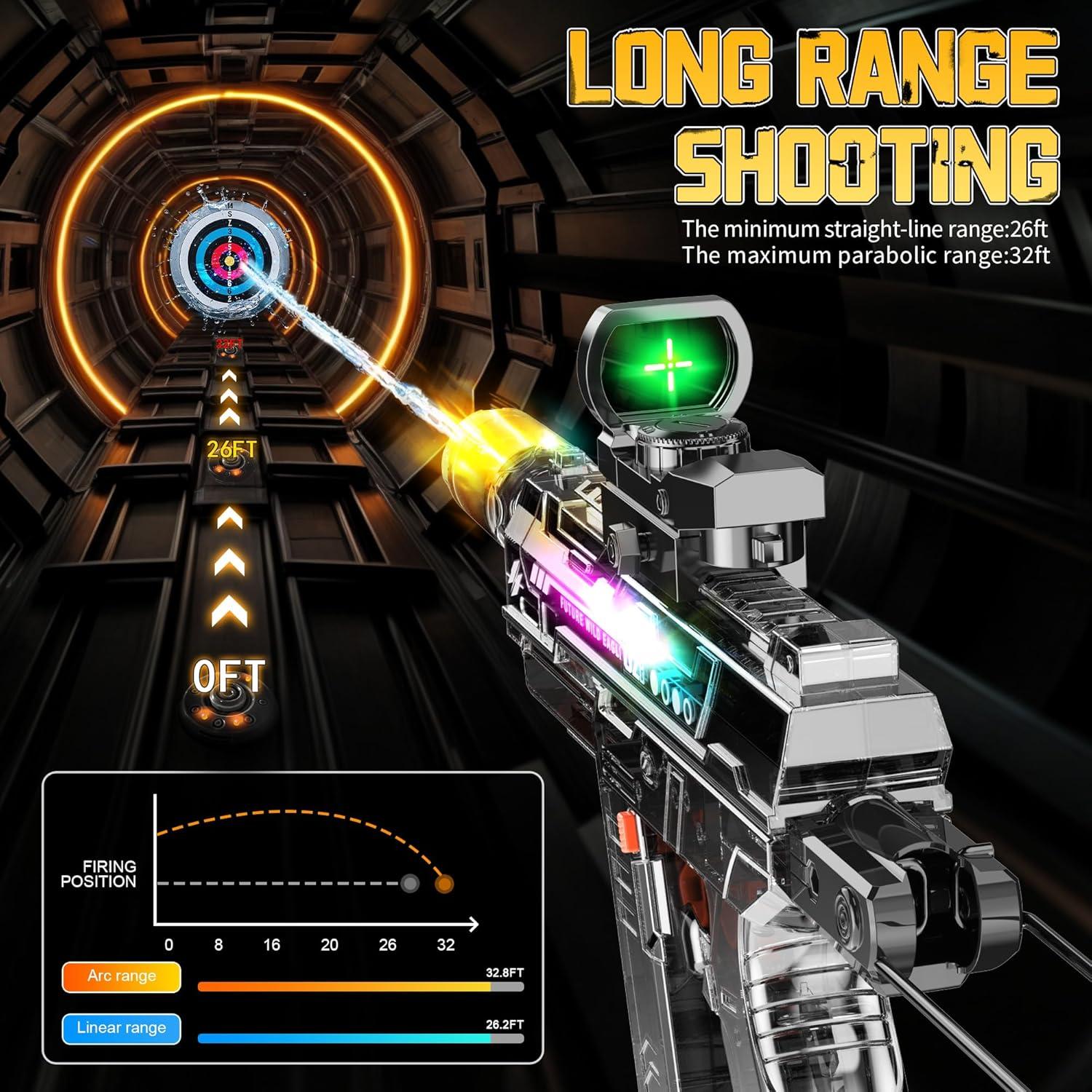 Pistola de Agua Eléctrica Automática Flybakiz Gris Oscuro