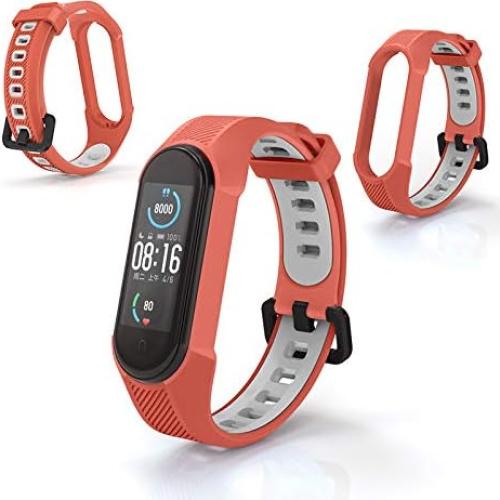 Yuuol Correa de Silicona para Xiaomi Mi Band 6/5 - Azul