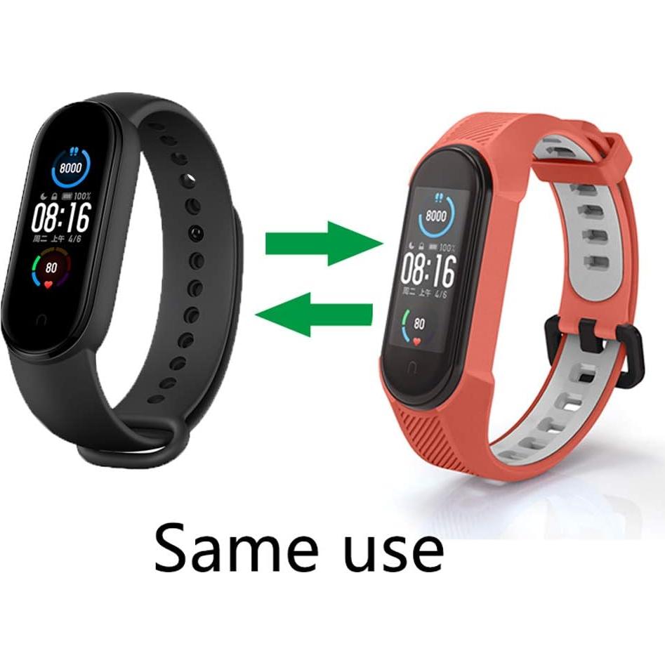 Yuuol Correa de Silicona para Xiaomi Mi Band 6/5 - Azul