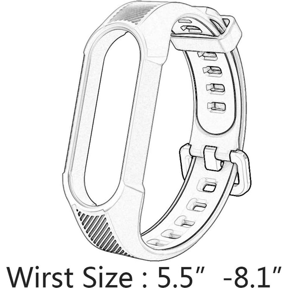 Yuuol Correa de Silicona para Xiaomi Mi Band 6/5 - Azul