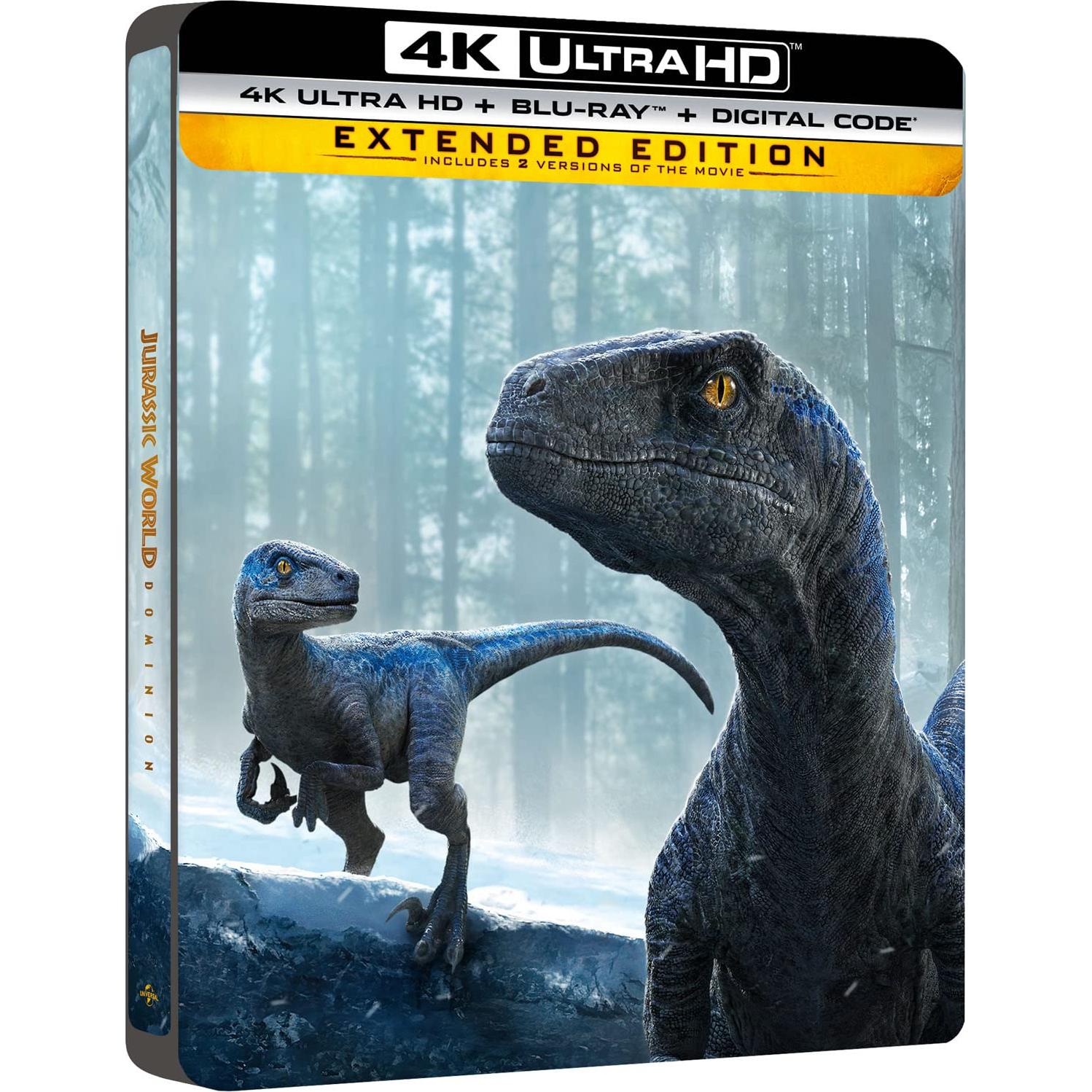 Jurassic World Dominion - Edición Limitada Steelbook 4K UHD + Blu-ray