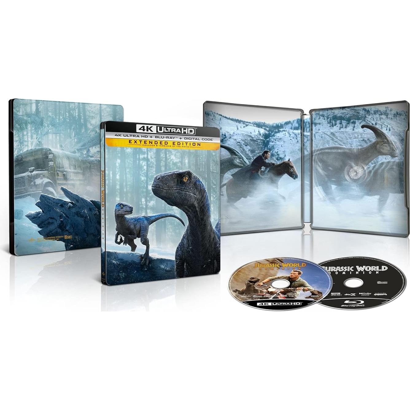 Jurassic World Dominion - Edición Limitada Steelbook 4K UHD + Blu-ray