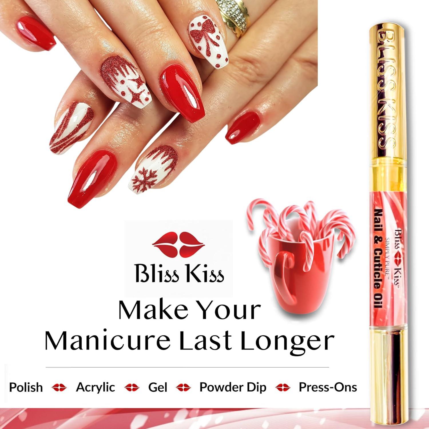 Bliss Kiss Aceite para Cutículas y Uñas 12.7cm Bastón de Caramelo