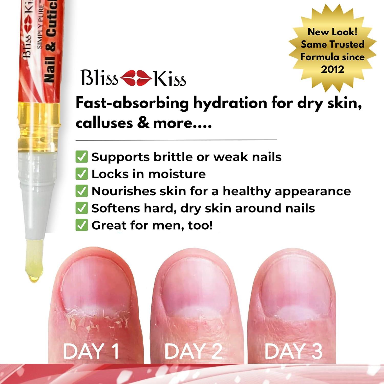 Bliss Kiss Aceite para Cutículas y Uñas 12.7cm Bastón de Caramelo
