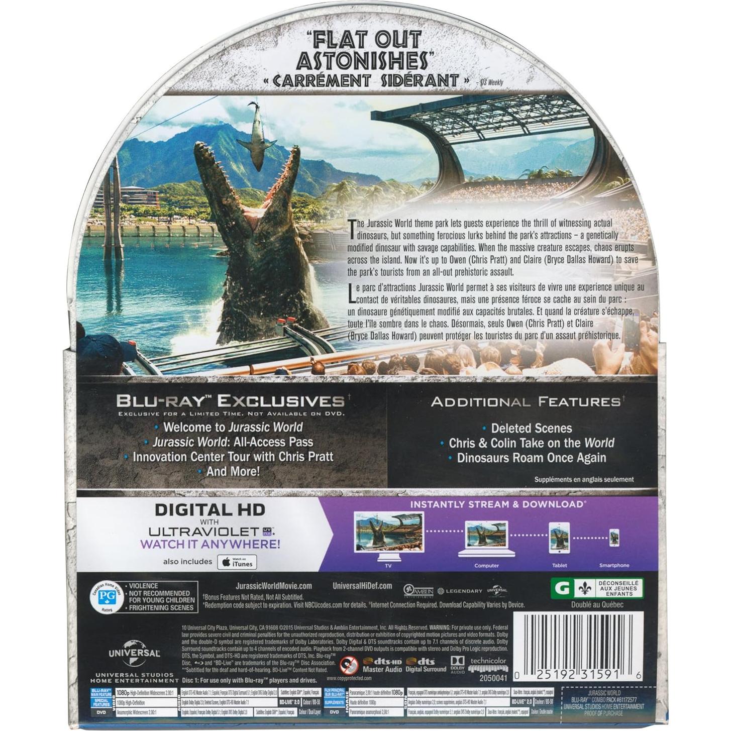 Película Blu-ray Jurassic World - Universal Studios - 4h 5min