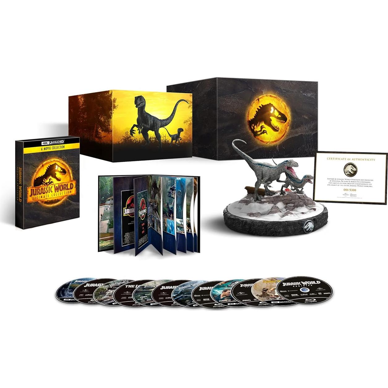 Set de Regalo Premium Jurassic World - 12 Discos 4K UHD + Blu-ray