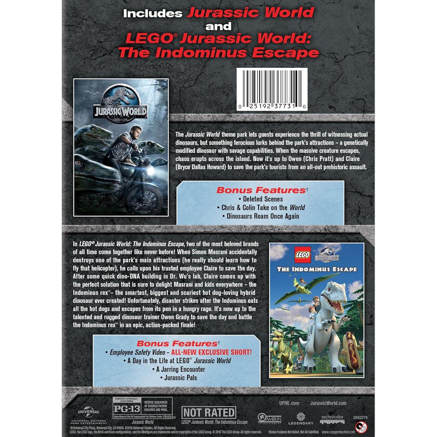 Jurassic World DVD 2-Pack - LEGO y Película - Universal