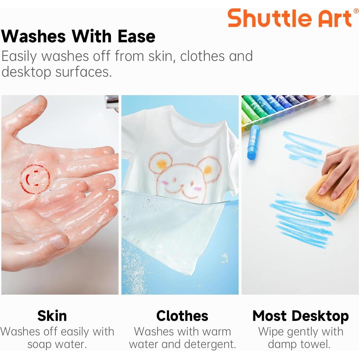 Barras de Pintura Tempera Shuttle Art 15 Colores Lavables