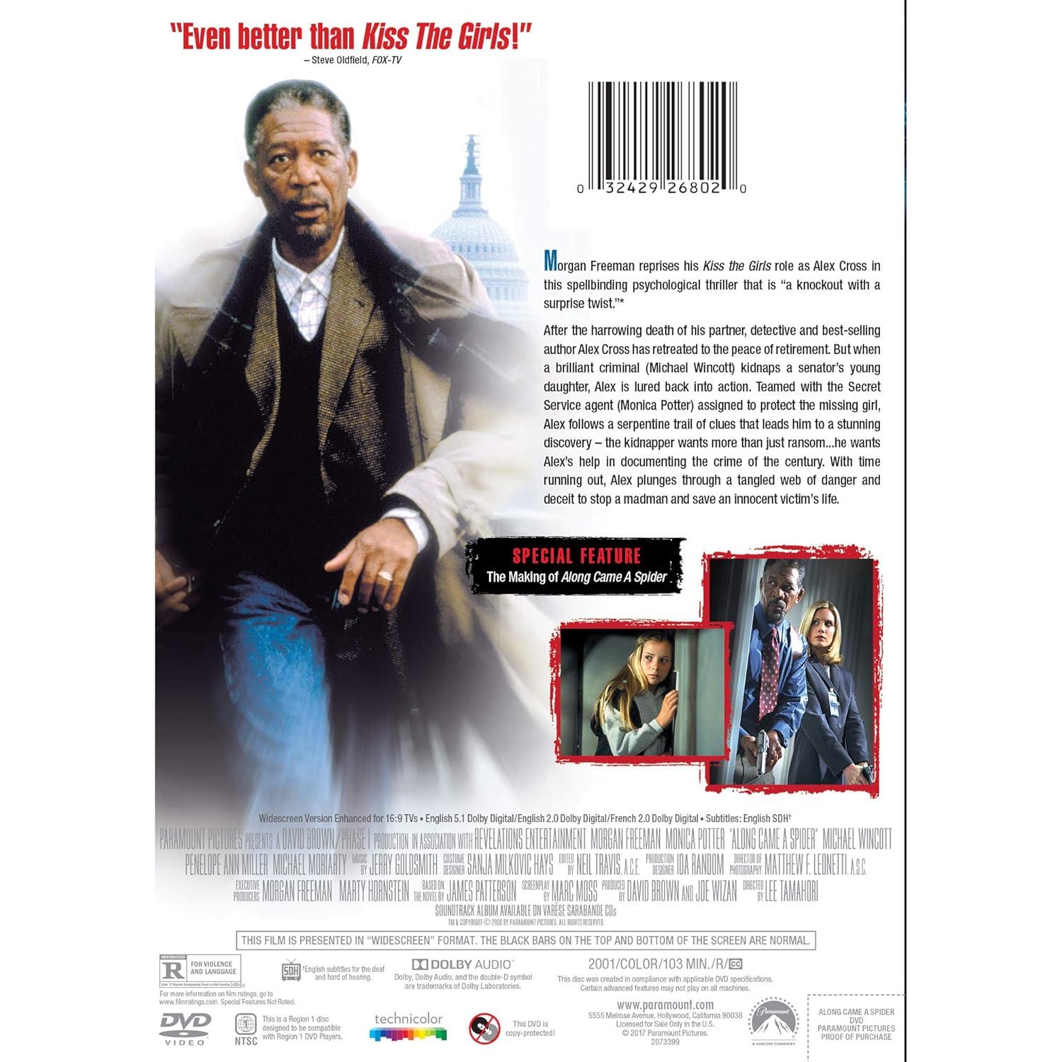 Película DVD Alex Cross - Morgan Freeman - Thriller Psicológico