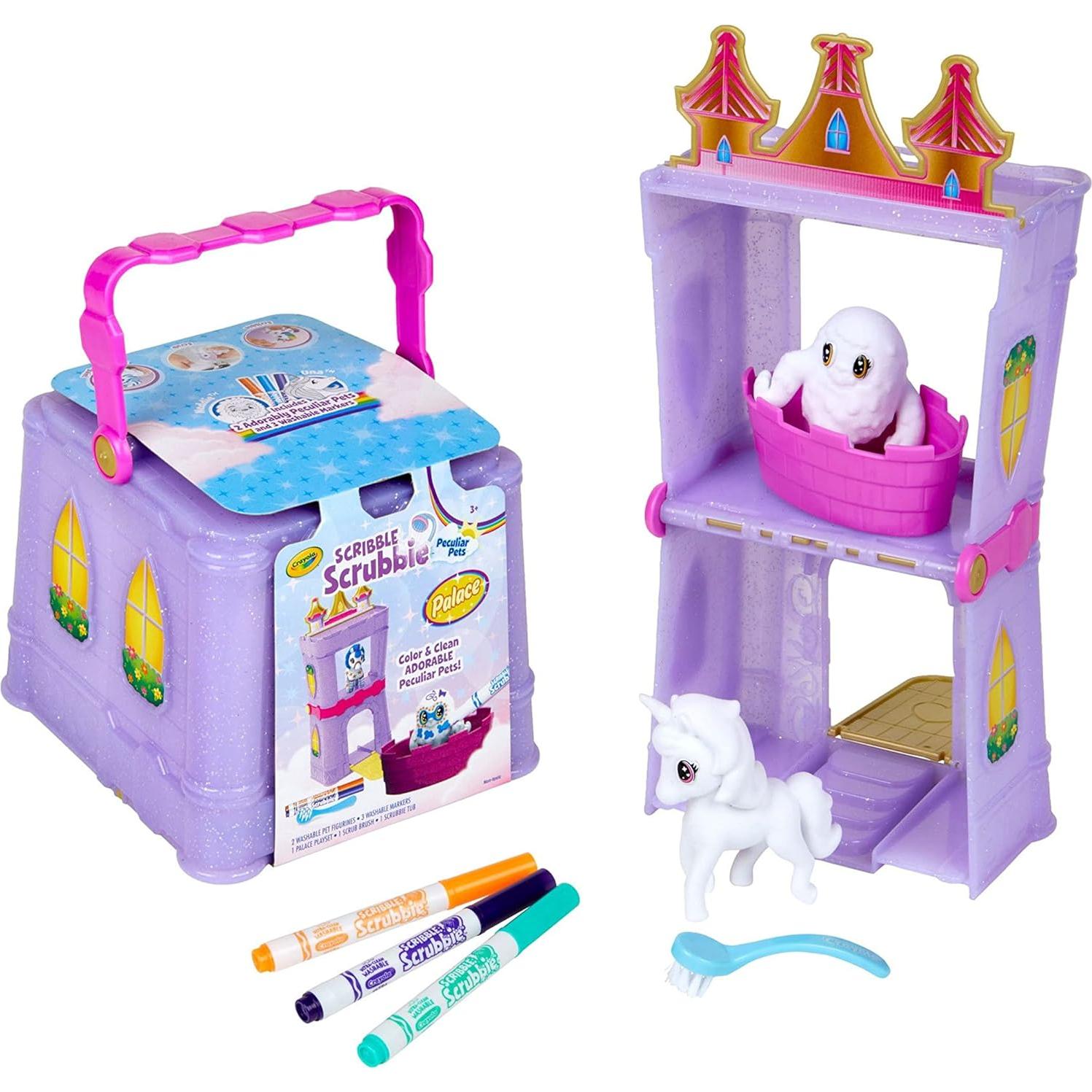 Juego de Palacio Crayola Scribble Scrubbie Mascotas