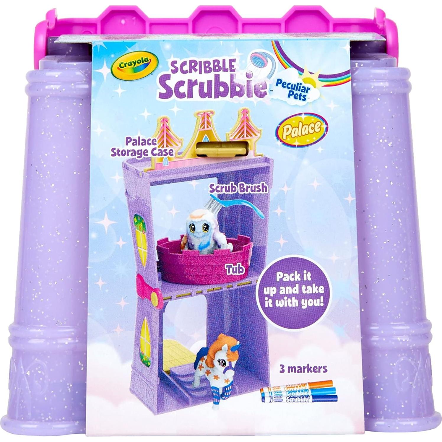 Juego de Palacio Crayola Scribble Scrubbie Mascotas