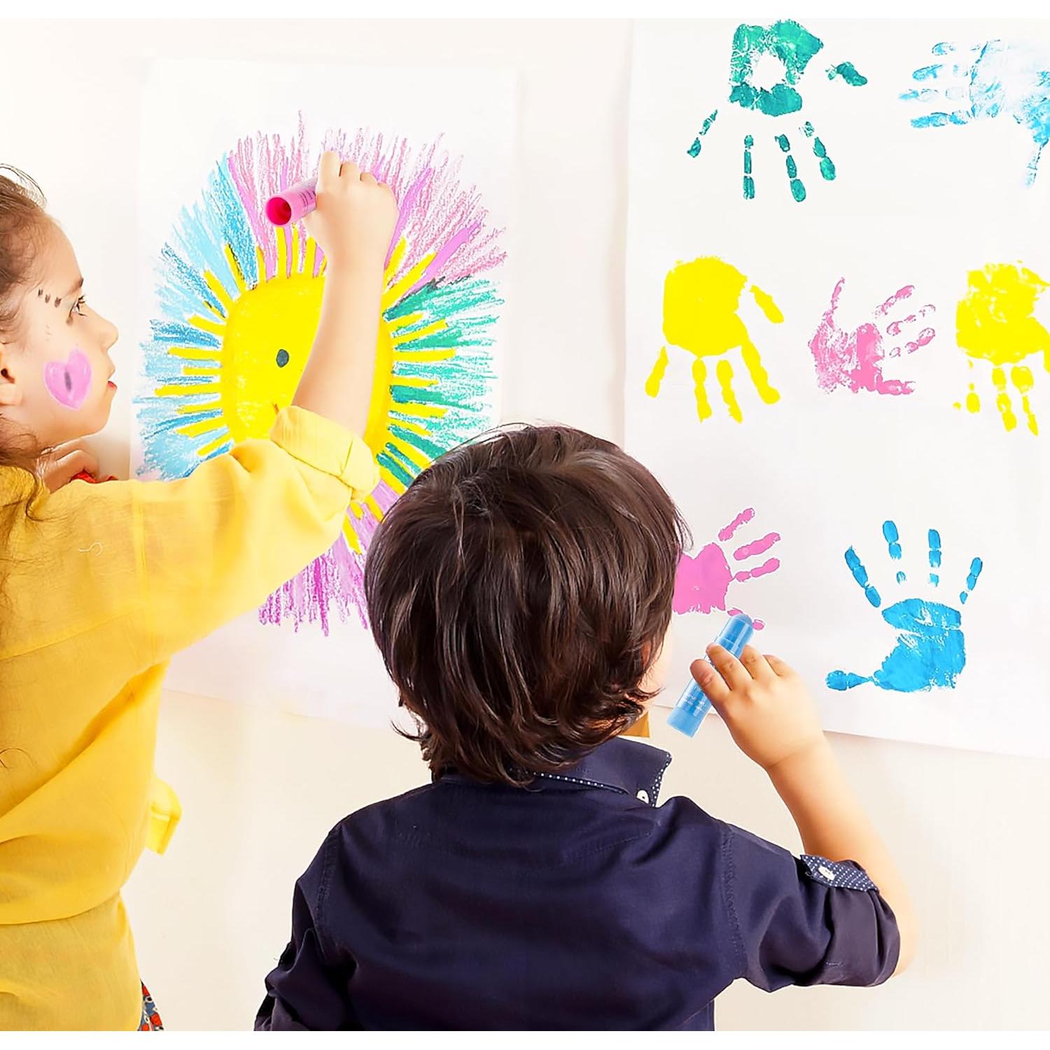 Barras de Pintura Tempera Shuttle Art 30 Colores + Bloc Dibujo