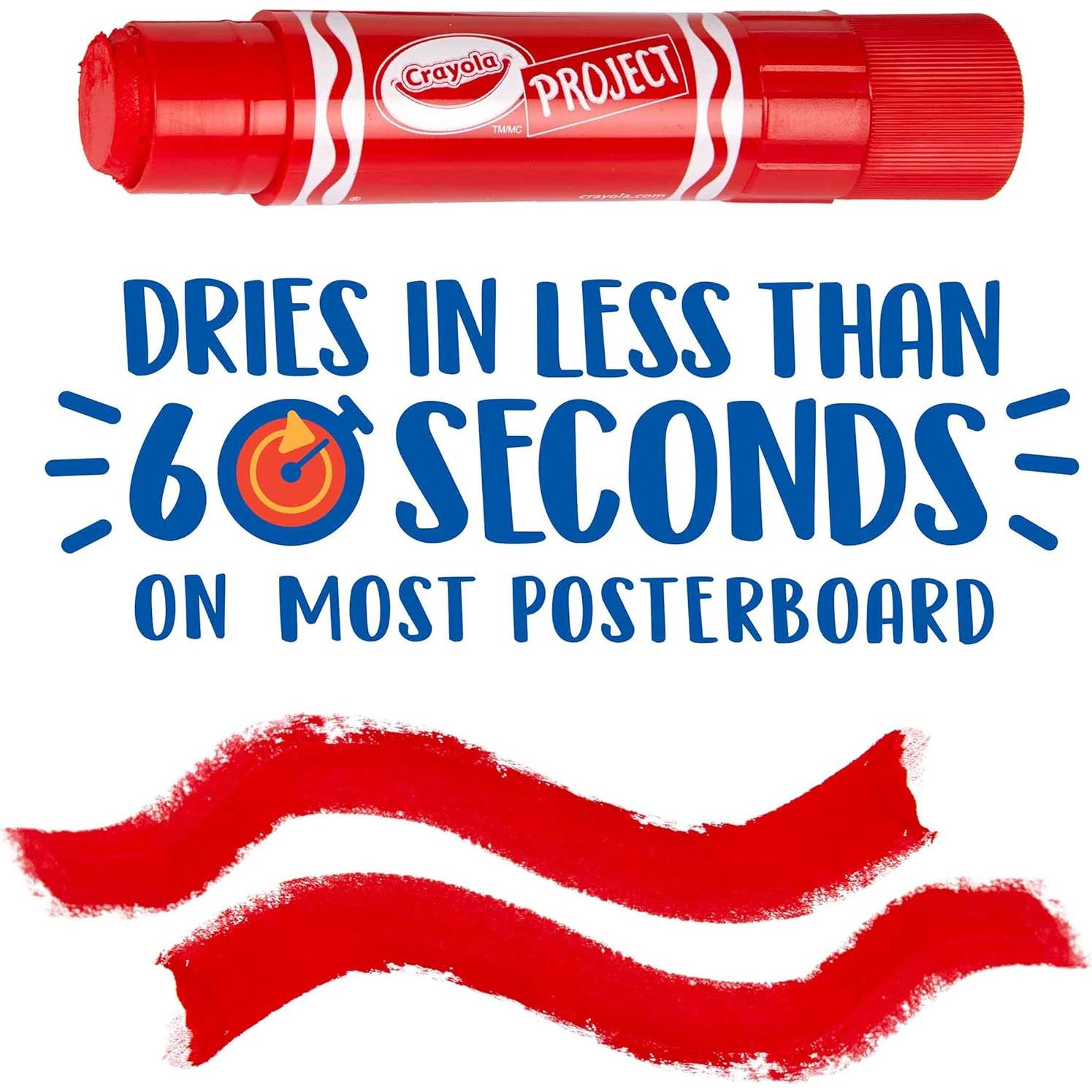 Palitos de Pintura Crayola Secado Rápido 12 Colores