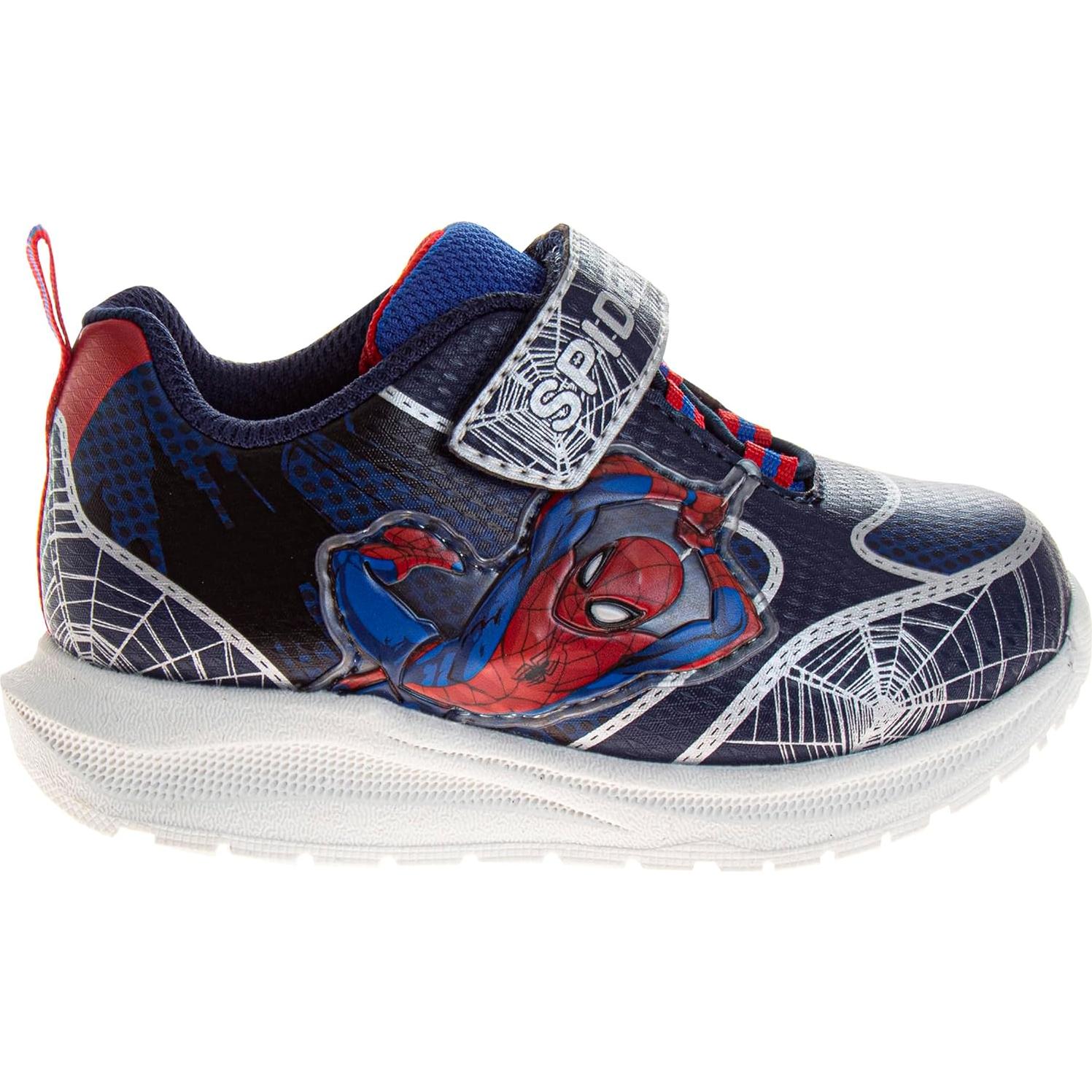 Zapatillas Spiderman LED para Niños - Azul Marino - T10