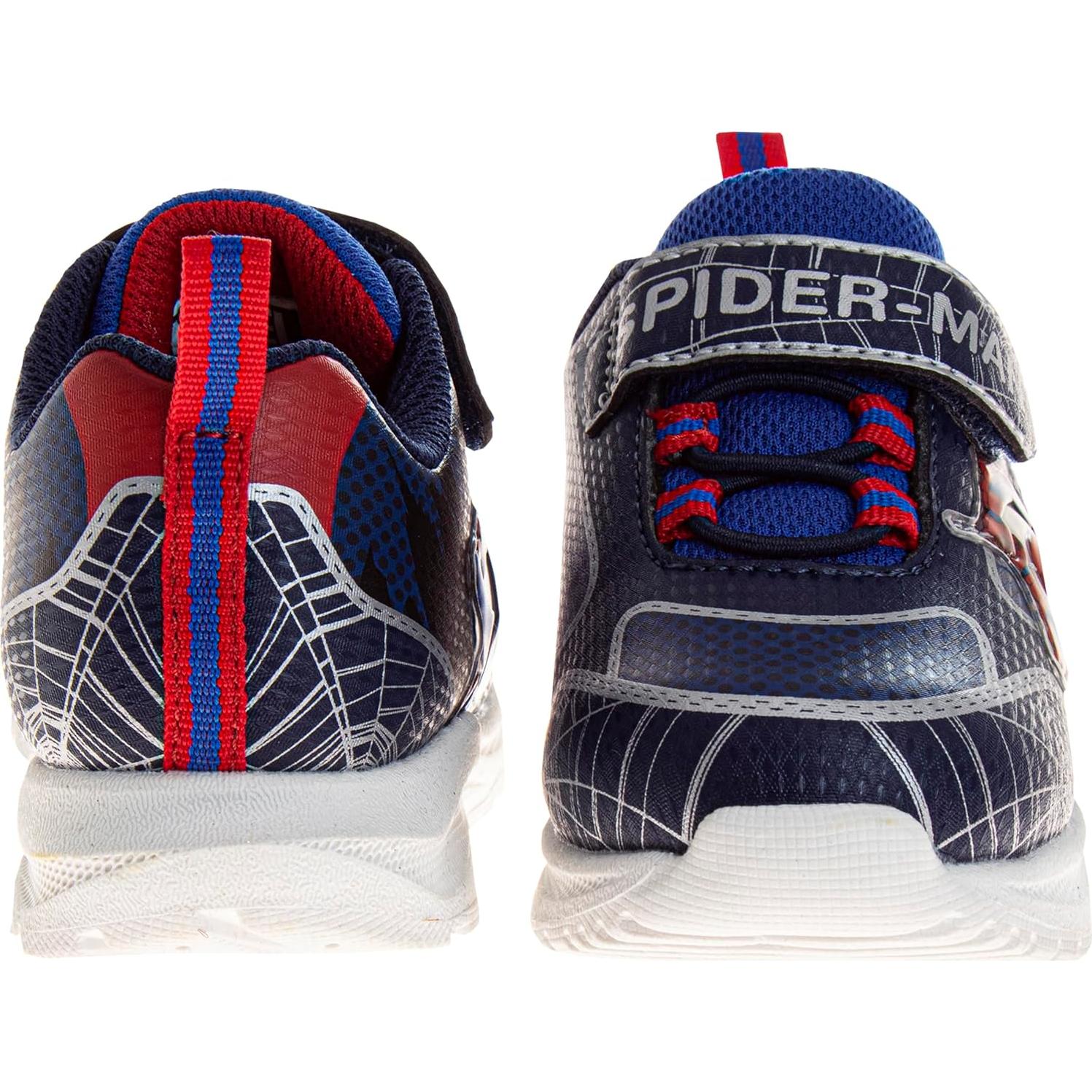 Zapatillas Spiderman LED para Niños - Azul Marino - T10