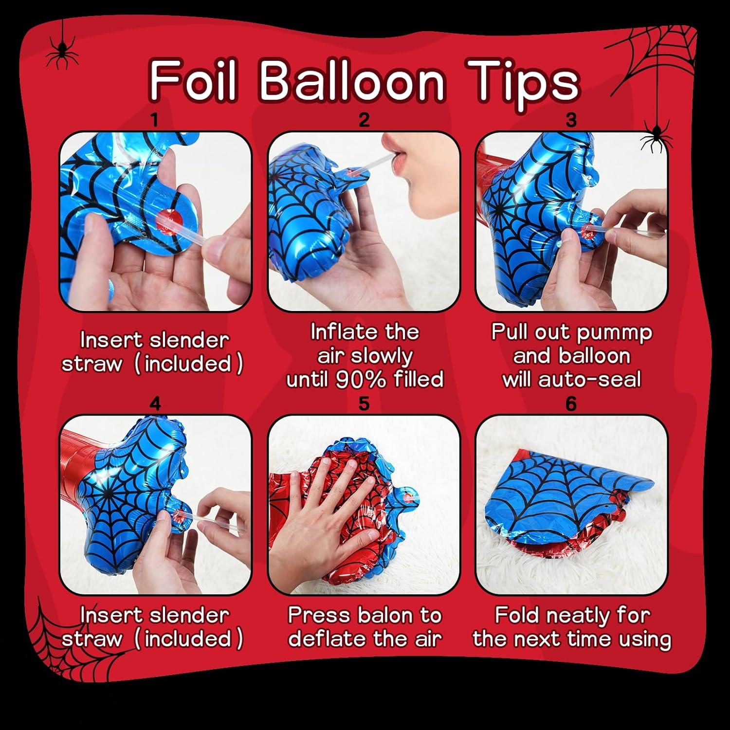 Banner Feliz Cumpleaños Araña FANGBBO Decoración Fiesta