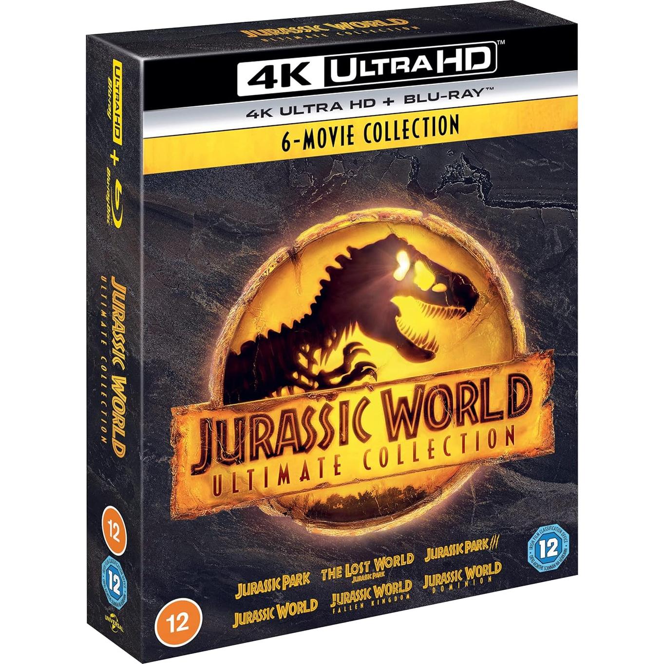 Colección Definitiva Jurassic World 6 Películas 4K Ultra HD