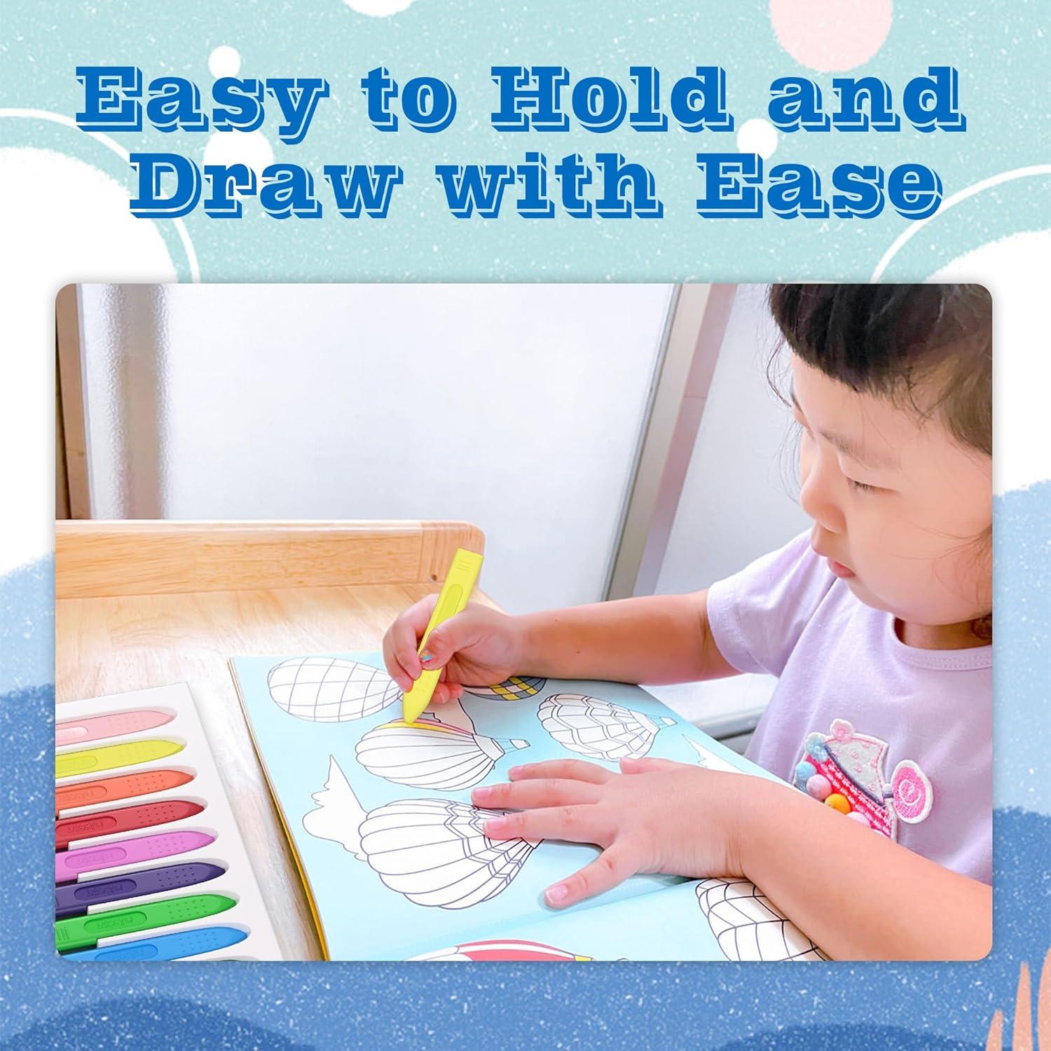 Crayones Jumbo Triangulares MASSRT 18 Colores No Tóxicos