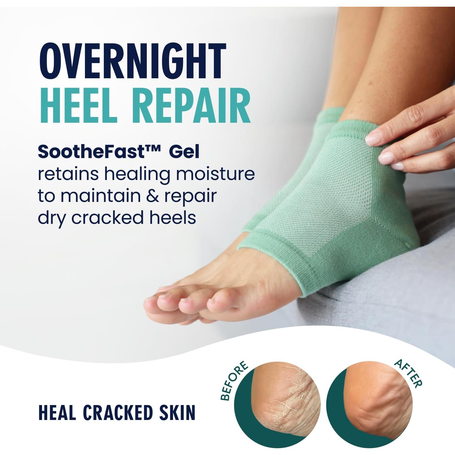 Calcetines Hidratantes Dr. Frederick para Talones Agrietados - 2 Pares - Aloe y Oliva