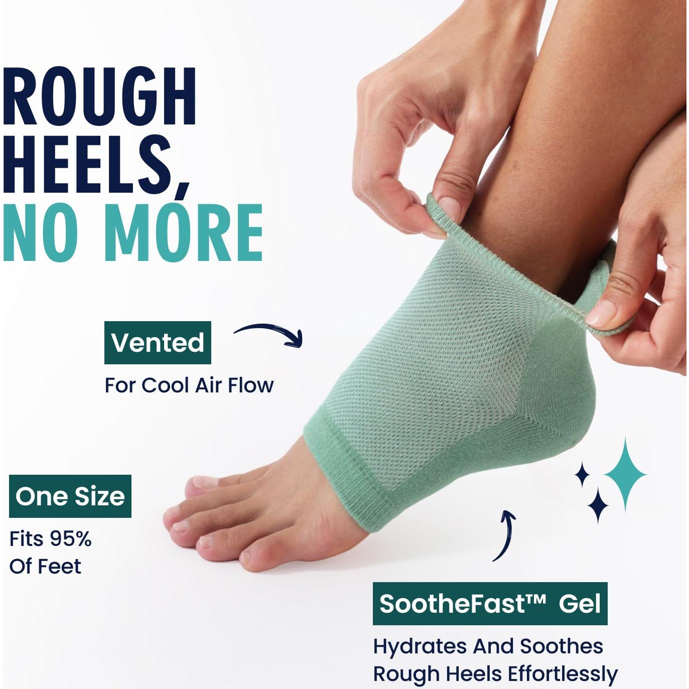 Calcetines Hidratantes Dr. Frederick para Talones Agrietados - 2 Pares - Aloe y Oliva