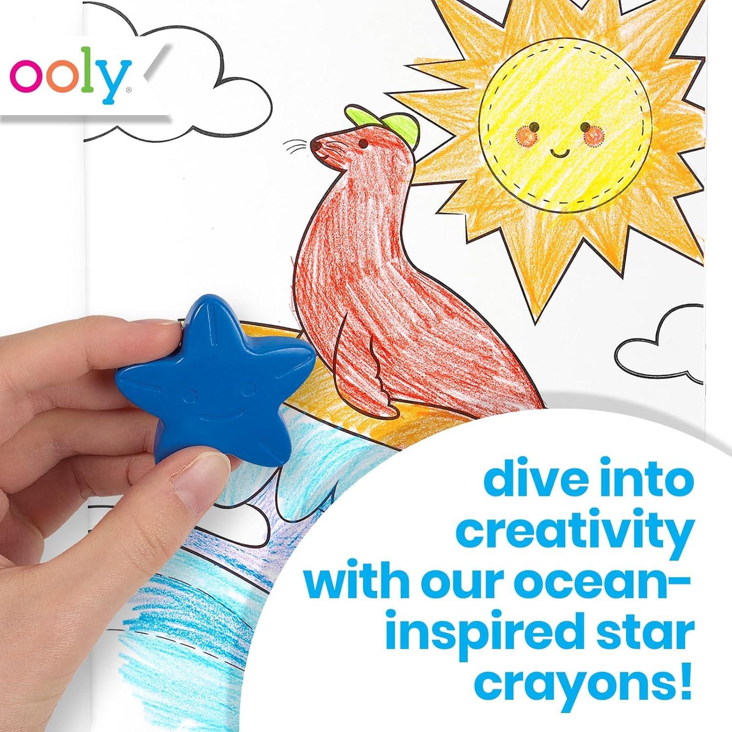 Crayones Ooly Estrellas del Mar Gruesos Multicolor Set 6