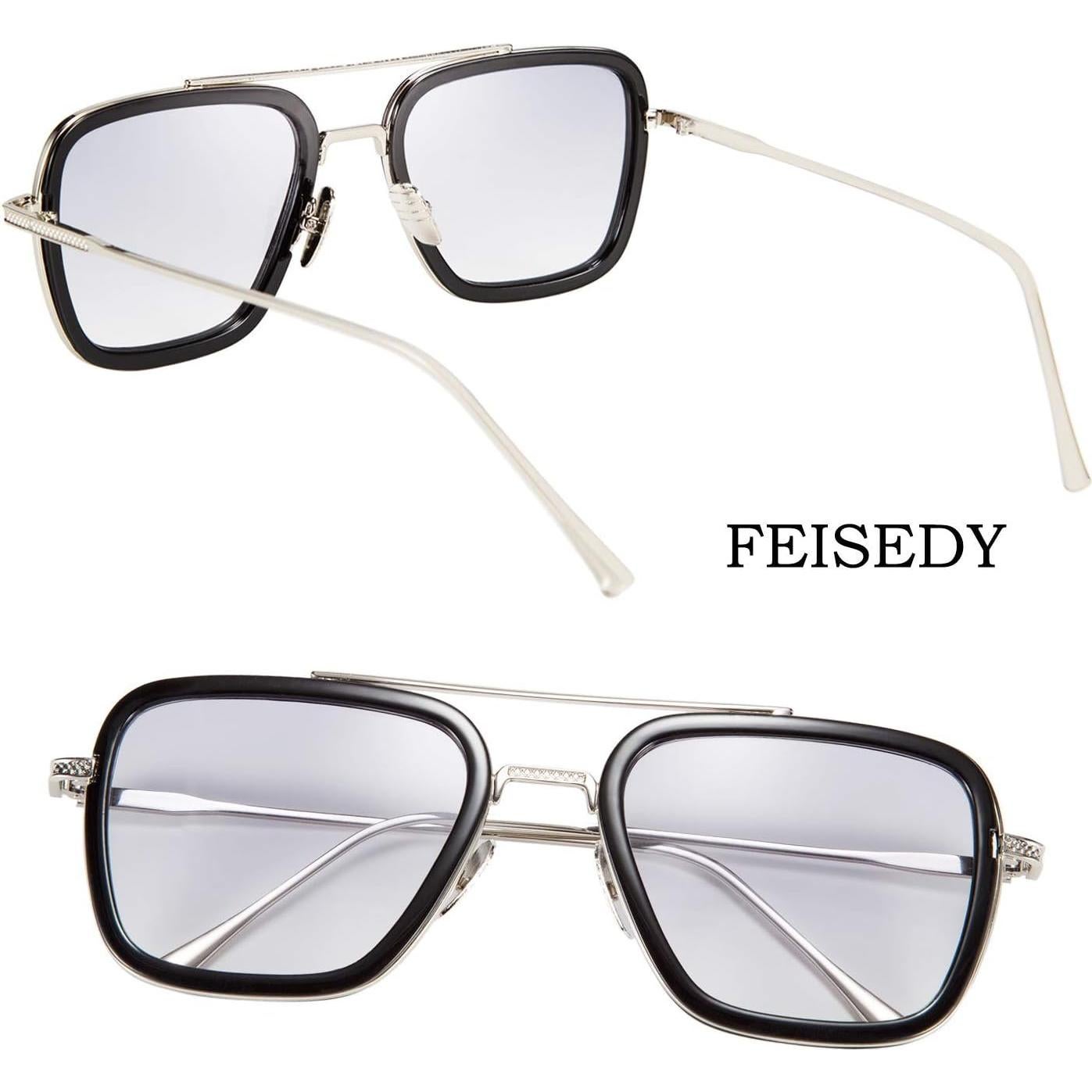 Gafas de Sol Cuadradas FEISEDY Retro UV400 para Mujeres