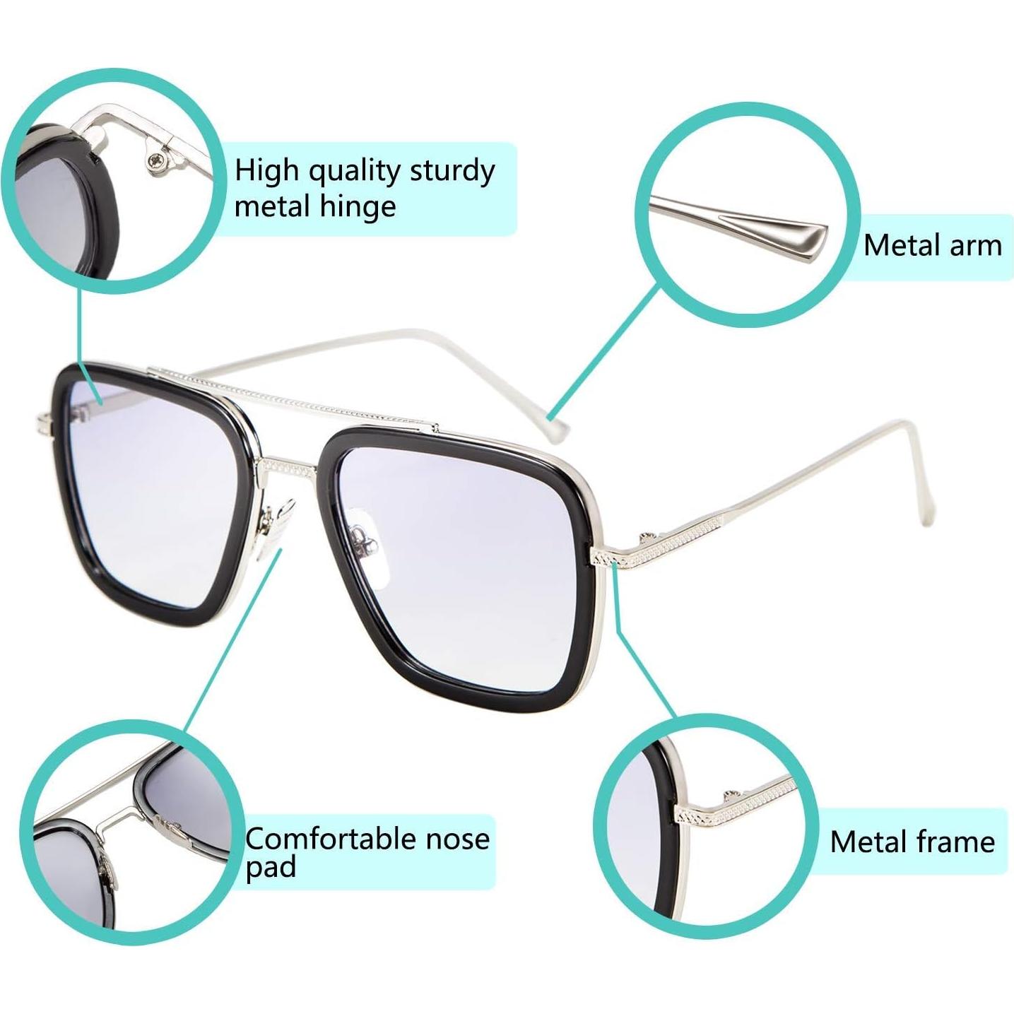 Gafas de Sol Cuadradas FEISEDY Retro UV400 para Mujeres