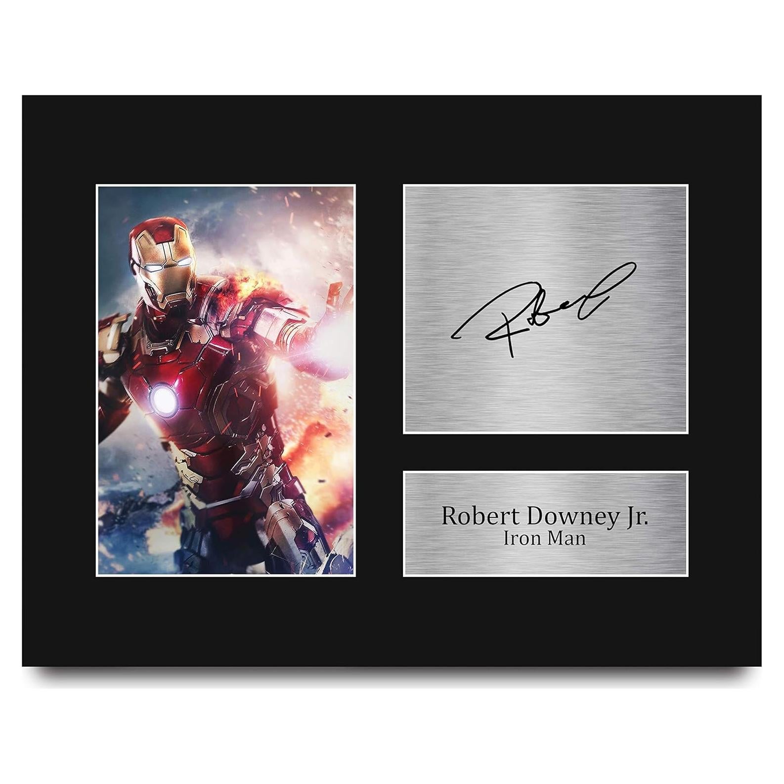 Foto firmada Robert Downey Jr. como Iron Man - HWC Trading