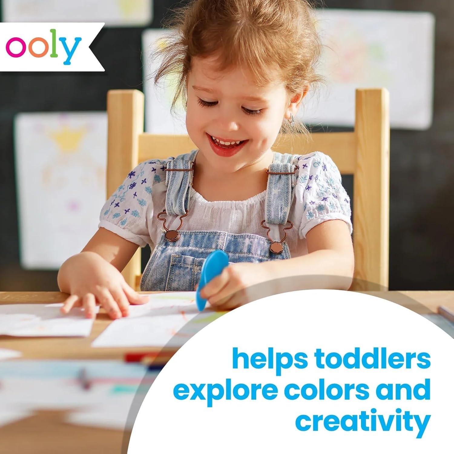 Crayones Borrables Ooly Ergonómicos 10 Colores No Tóxicos