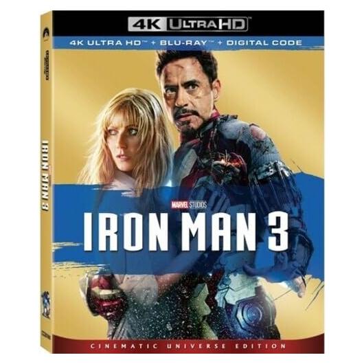 Película Iron Man 3 4K UHD - Marvel - Doblada y Subtitulada