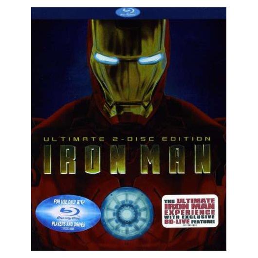 Iron Man Blu-ray Edición Ultimate 2 Discos con Extras