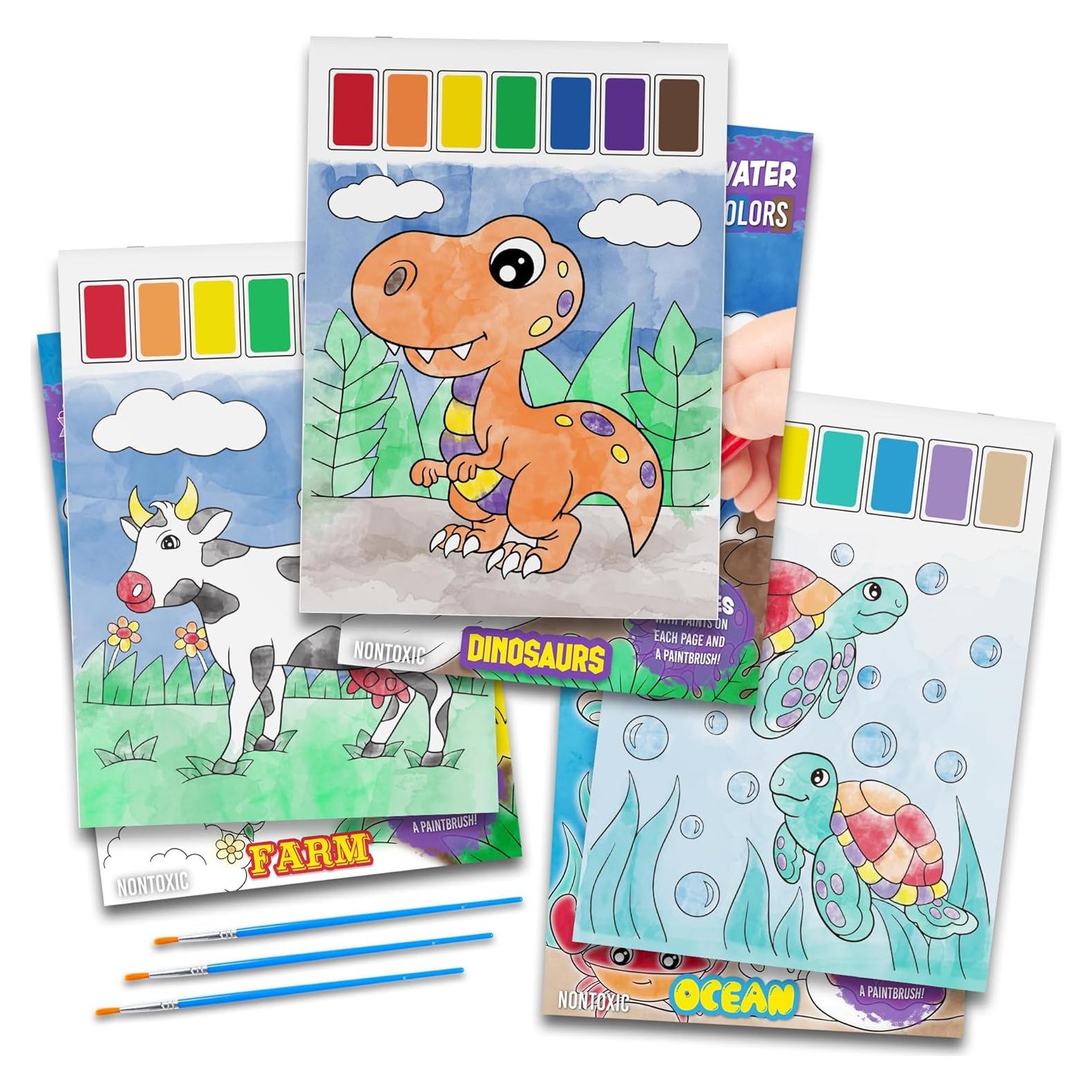 Libros para Pintar con Agua Imagination Works - Set de 3