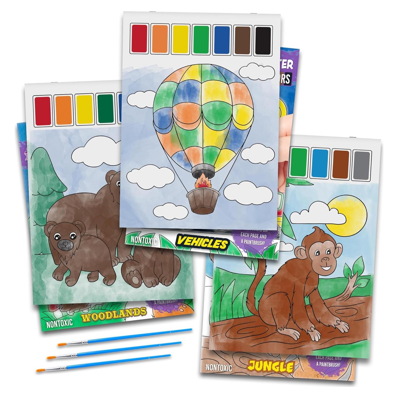 Libros para Pintar con Agua Imagination Works - Set de 3